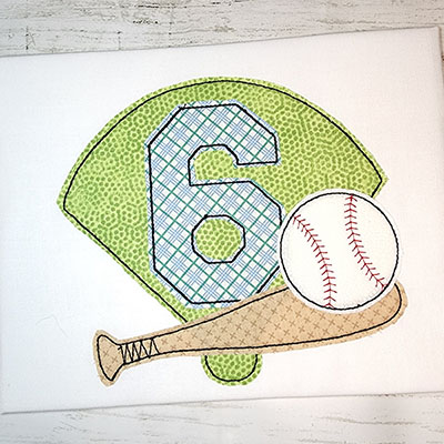 baseball applique 6